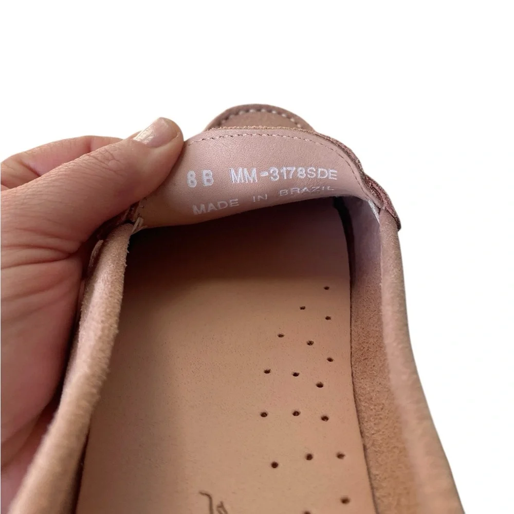 Mossimo Matteo pink suede driving loafer moccasins